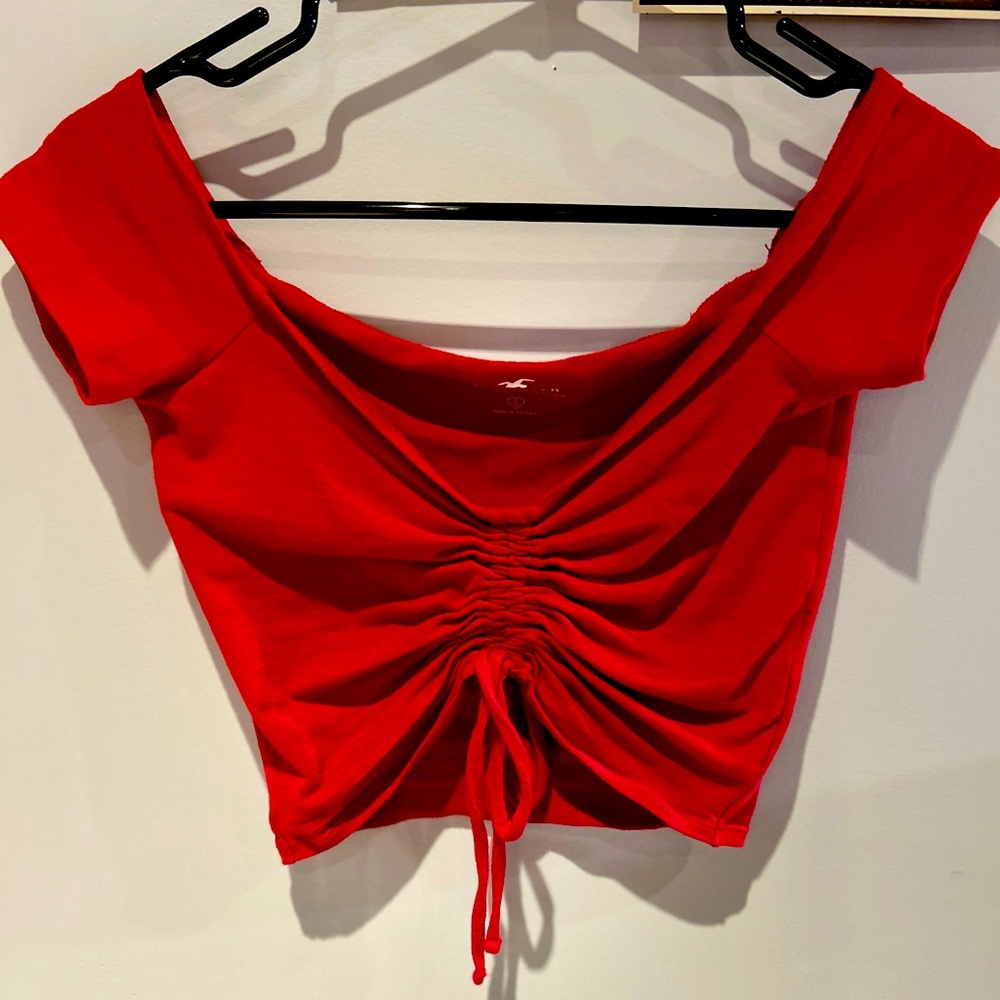 Hollister off the shoulder crop top